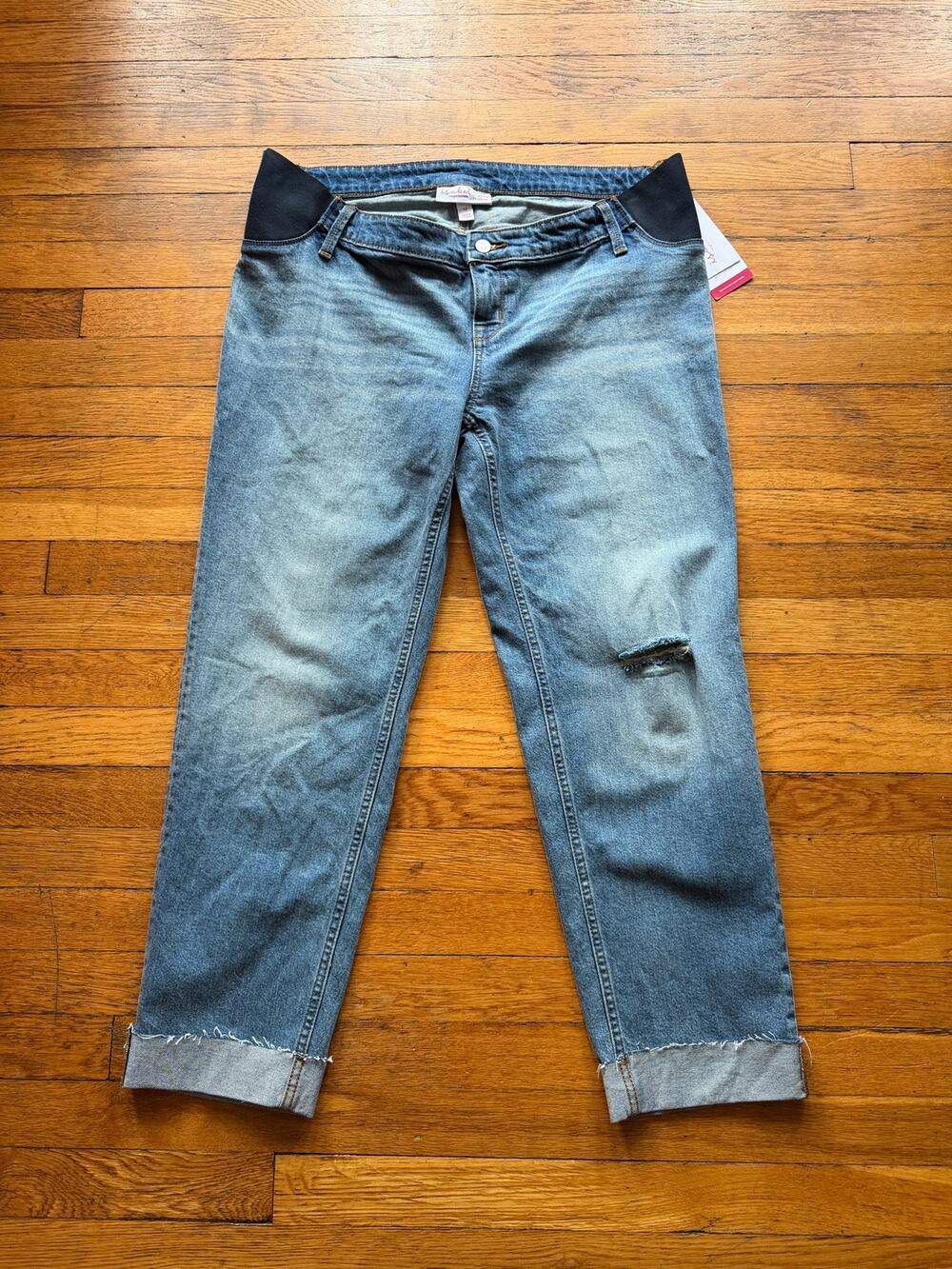 ISABEL '90's Straight' Maternity Jeans sz 12 (NWT)